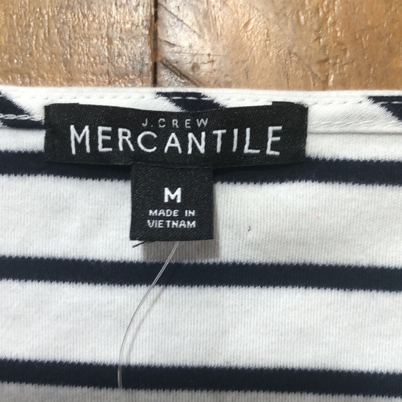 NWT Mercantile J Crew Striped Bell Sleeve Shirt - Picture 7 of 8